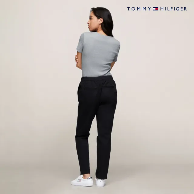 【TOMMY HILFIGER】VIP限定 官方旗艦館 旗幟刺繡圓領 T 恤_灰色
