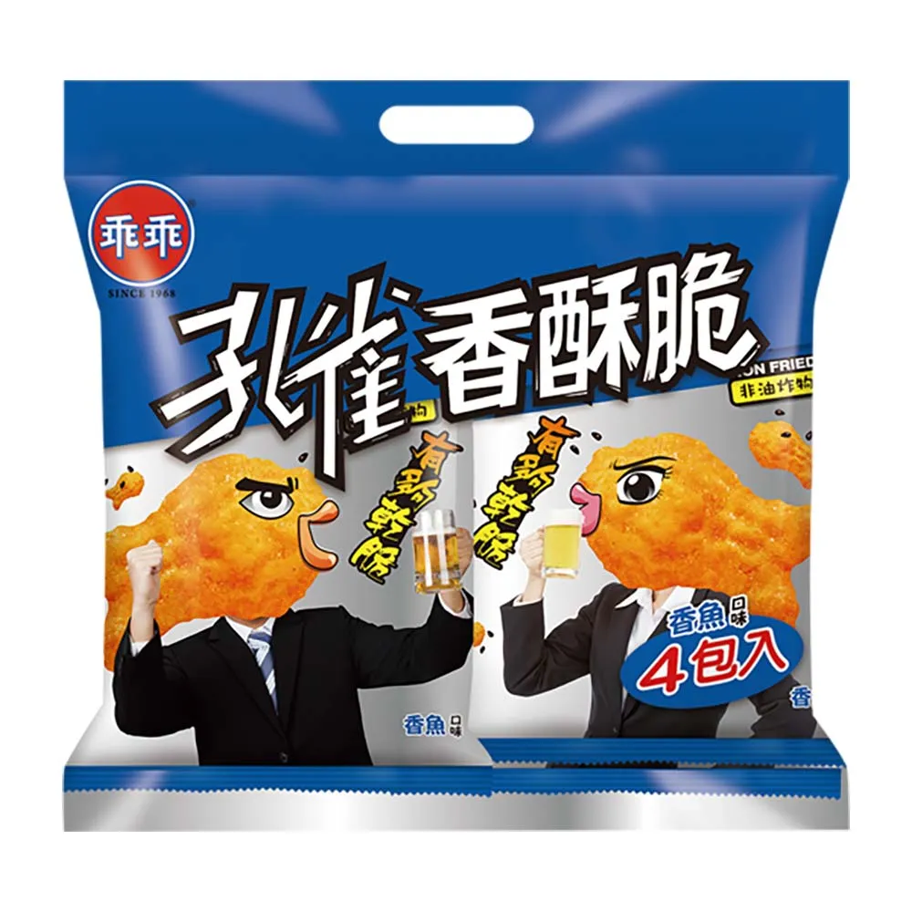 【乖乖】孔雀香酥脆4包入組合包(60g*4包/袋)
