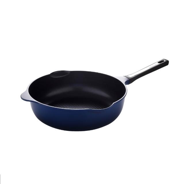 【Arnest】日本Arnest Bellfina鑽石超輕量雙口深型不沾炒鍋-30cm(兩色三款任選/韓製鍋/ 瓦斯爐和IH款任選)