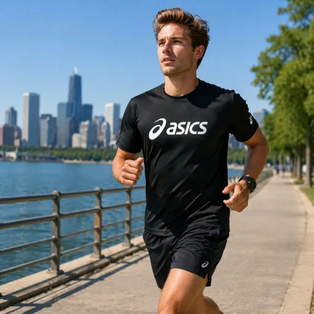 【asics 亞瑟士】男女款運動短袖T恤-台灣製 LOGO 吸濕排汗 休閒 運動 上衣(2033C183-001)