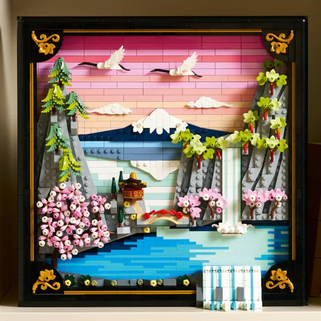 【LEGO 樂高】Art 31218 日本櫻花美景(日本壁飾 居家擺設 積木 玩具)