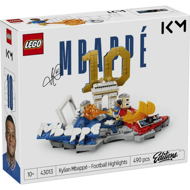 【LEGO 樂高】Editions 43013 Kylian Mbapp☆－足壇焦點(姆巴佩 居家擺設 禮物 玩具)