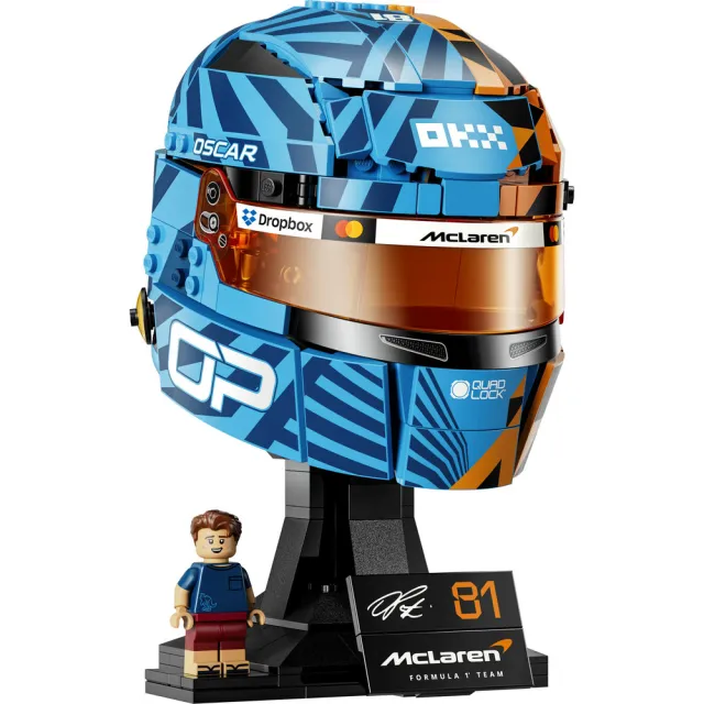 【LEGO 樂高】Editions 43017 McLaren Mastercard F1 Team Oscar Piastri 頭盔(麥拉倫 居家擺設 禮物 玩具)
