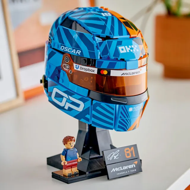 【LEGO 樂高】Editions 43017 McLaren Mastercard F1 Team Oscar Piastri 頭盔(麥拉倫 居家擺設 禮物 玩具)