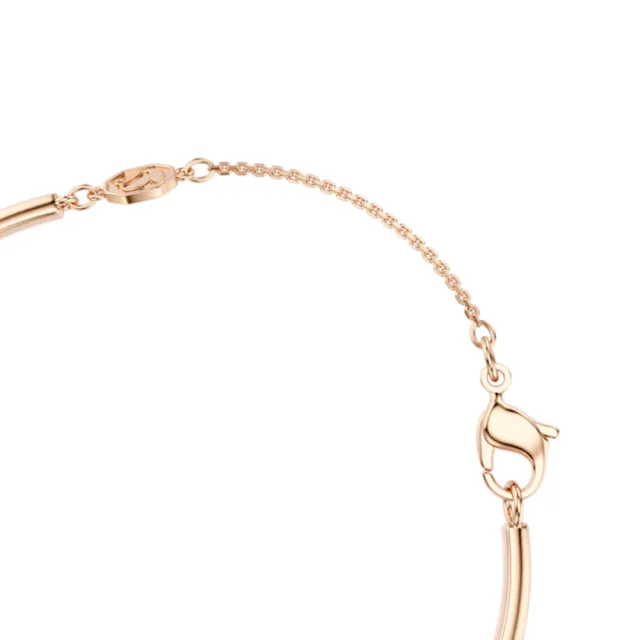 【SWAROVSKI 施華洛世奇】官方直營 Hyperbola 蝴蝶結手鐲 鍍玫瑰金色 千金風天花板 法式浪漫| 5753330