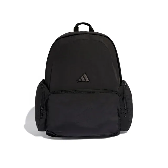 【adidas 愛迪達】ESS Supsize Bp 黑色 尼龍 耐磨 書包 運動 休閒 雙肩包 後背包 KA6770
