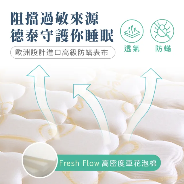 【德泰法蘭西床】索歐系列 奢華900 彈簧床墊-雙人5尺