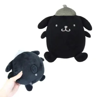 【小禮堂】Sanrio 三麗鷗 絨毛玩偶娃娃 黑白風格款 Kitty 美樂蒂 布丁狗 花小兔