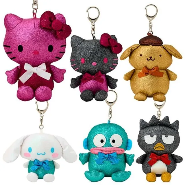 【小禮堂】雙11 《盲盒拆賣》Sanrio 三麗鷗 玩偶吊飾鑰匙圈 黃盒 金屬光澤系列