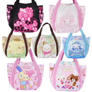 【小禮堂】雙11 Sanrio 三麗鷗 手提午餐袋 小 Kitty 花小兔 美樂蒂 大耳狗