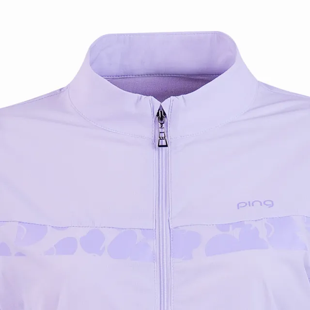 【PING】女款防潑水高爾夫立領外套-淺紫(吸濕排汗/GOLF/高爾夫/RC26115-63)