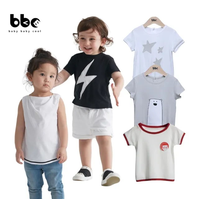 【baby baby cool】日本有機棉 男童短袖上衣 女童短袖上衣 T恤  (有機棉童裝 bbc童裝 嬰幼童裝 童裝)