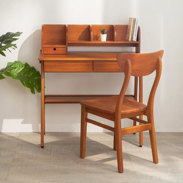 【Mahogany 瑪荷尼家具】免組裝 90X50X100 丹麥功能書桌MYR-C  全原木桃花心木 書桌 M1-AT30(E03)-(KD/G2)