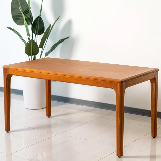 【Mahogany 瑪荷尼家具】免組裝   180X90X75   誠品6尺餐桌MYR-C     全原木桃花心木  餐桌   M1-DT20-6M