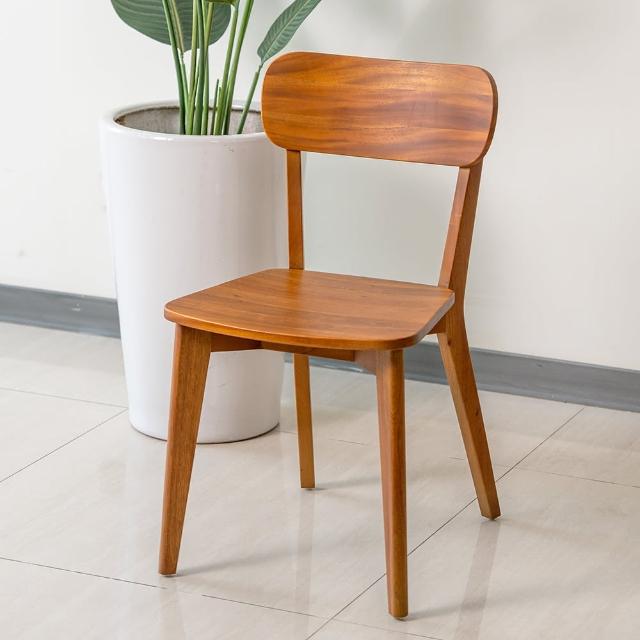 【Mahogany 瑪荷尼家具】免組裝  44X47X80  晨曉餐椅MYR-C   全原木桃花心木 餐椅  M1-DR30(G3)