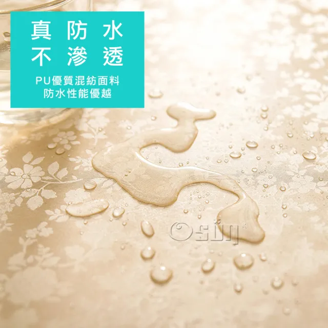【Osun】160cm內直徑圓桌歐式防水防油防燙免洗桌布加厚餐桌巾(特惠價加厚PU/CE422)