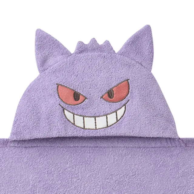 【日本犬印】monpoke寶可夢寶寶 耿鬼連帽浴巾