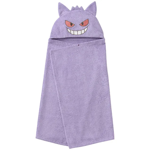 【日本犬印】monpoke寶可夢寶寶 耿鬼連帽浴巾