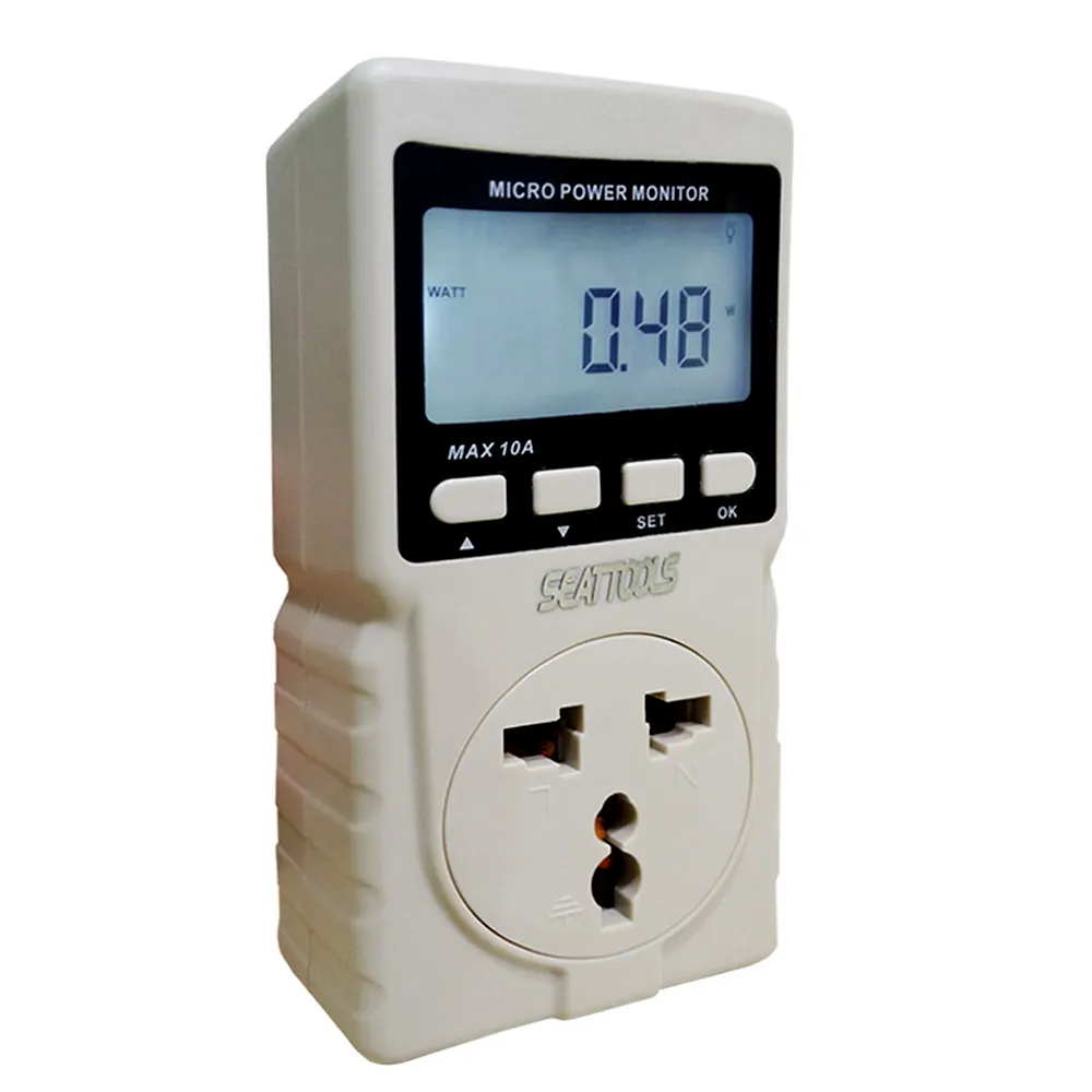 【SMILE】用電度數紀錄器 家庭用電量紀錄 隨插即測 電器功率監控儀 165-MPM(電力監測儀 功率計 計算用電)