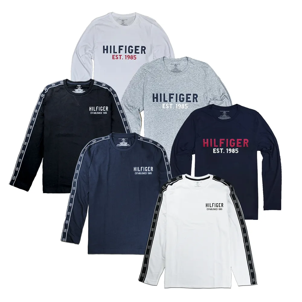 【TOMMY HILFIGER】TY大學T/經典長袖/T恤/滿版(多款可選)