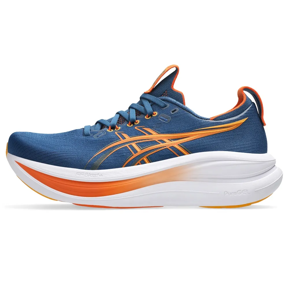 【asics 亞瑟士】GEL-NIMBUS 28 (2E) 男款 寬楦 緩衝 慢跑鞋 1011C144-401