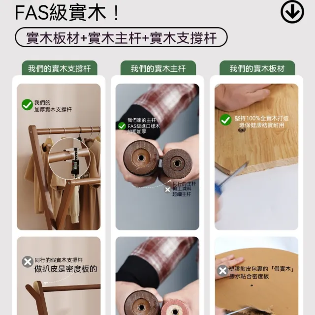 【匠俱】掛衣架70x52x94cm折疊落地 分區收納 外套裙子羽絨服都能掛 臨時掛衣架 臥室簡易落地衣架