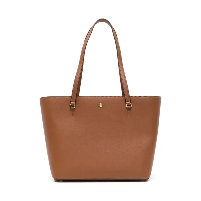 【RALPH LAUREN】雙11 KARLY SHPPER 中號 托特包 棕色女包包