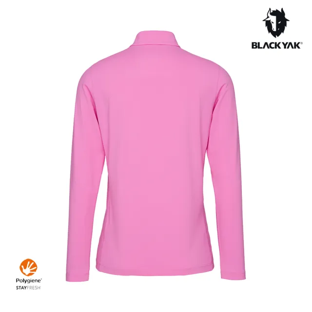 【BLACKYAK】女 PHERICHE抑菌抗臭長袖半開襟[二色]春夏 戶外 登山 吸濕快乾 抗菌除臭｜FB1WC901
