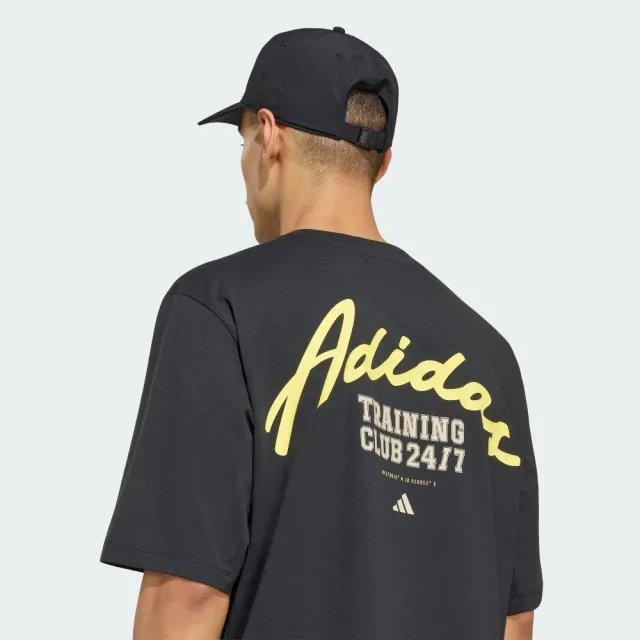 【adidas 愛迪達】短袖上衣 男 訓練 慢跑 亞規 PL ES GFX T PL 黑 KT0833