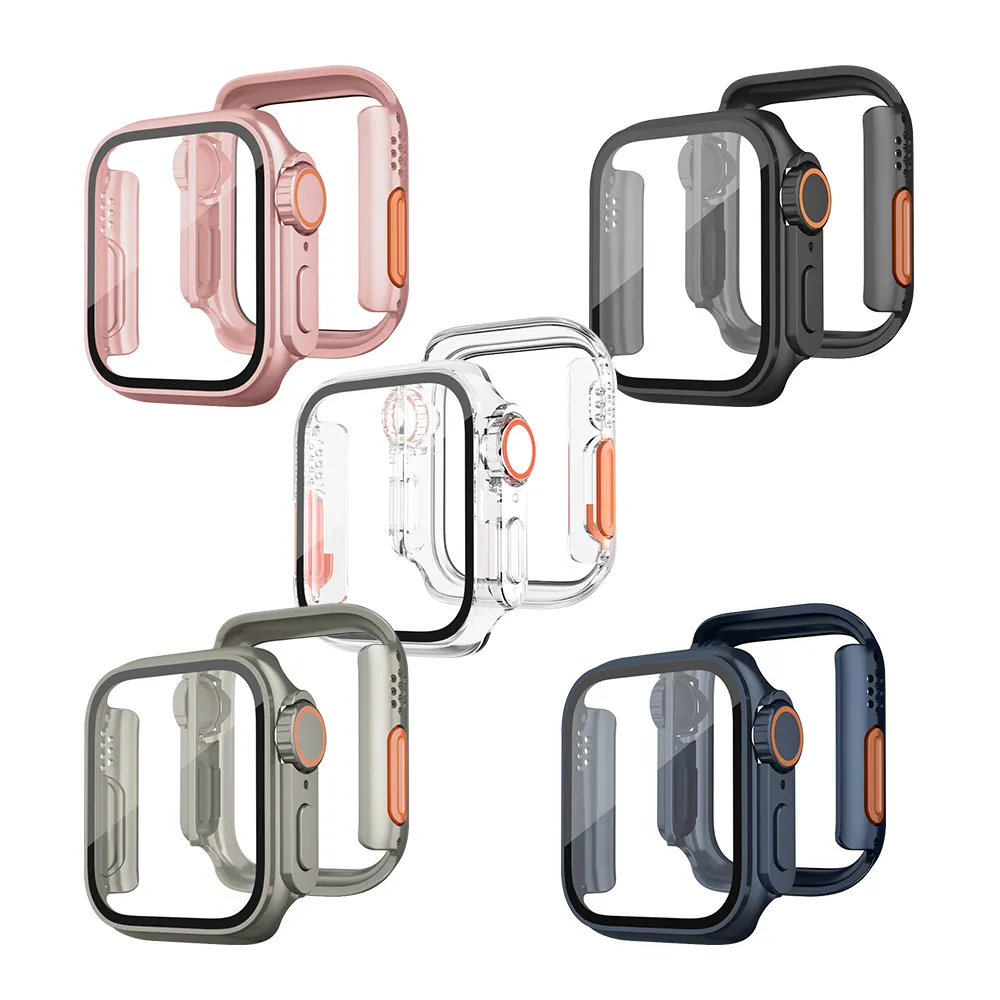 【變身Ultra系列】Apple Watch Series 10 42mm 殼膜一體 全包覆錶殼+鋼化膜保護殼