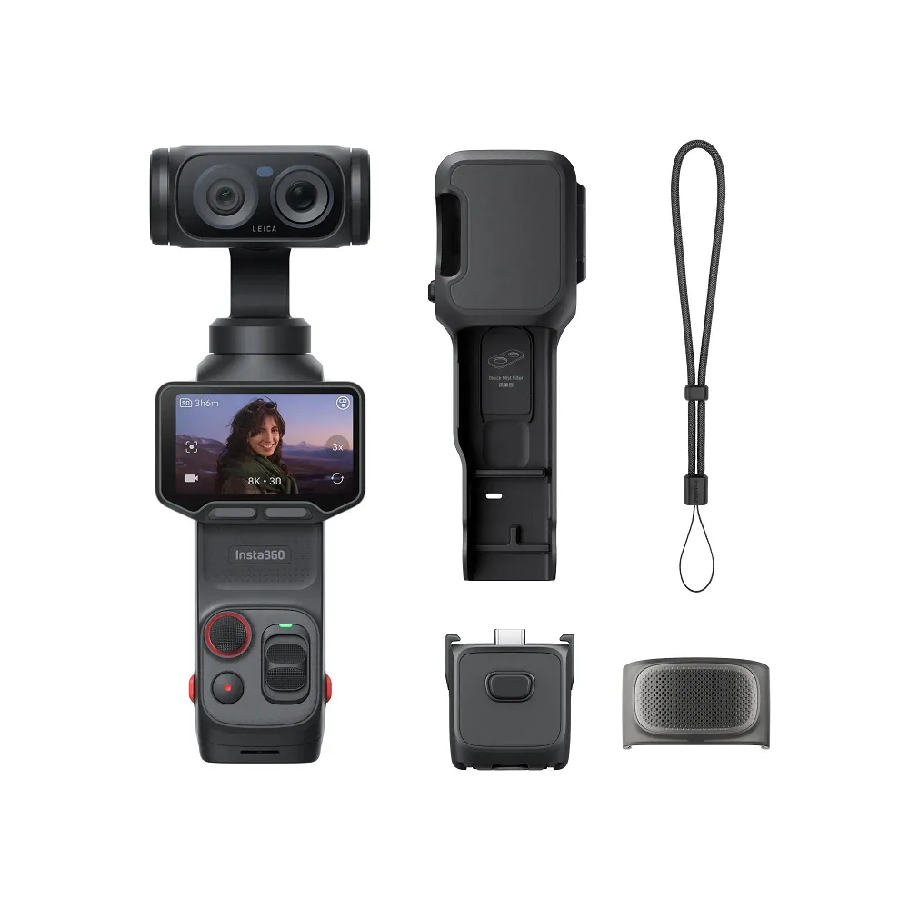 【Insta360】Luna Ultra 旗艦雙鏡頭雲台相機 標準套裝 星曜黑(先創公司貨)