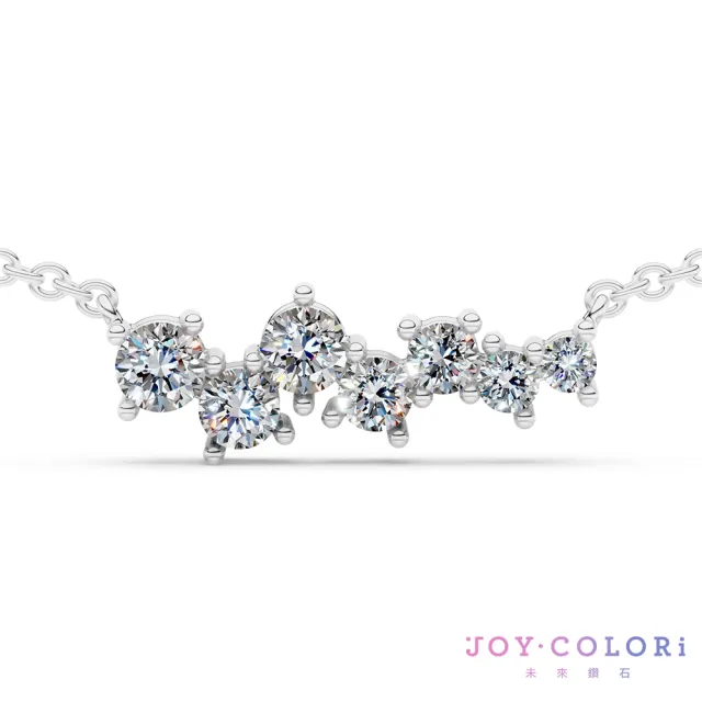 【JOY COLORi 未來鑽石】10K金 鑽石項鍊(培育鑽石 林間流光 NN0136LG)