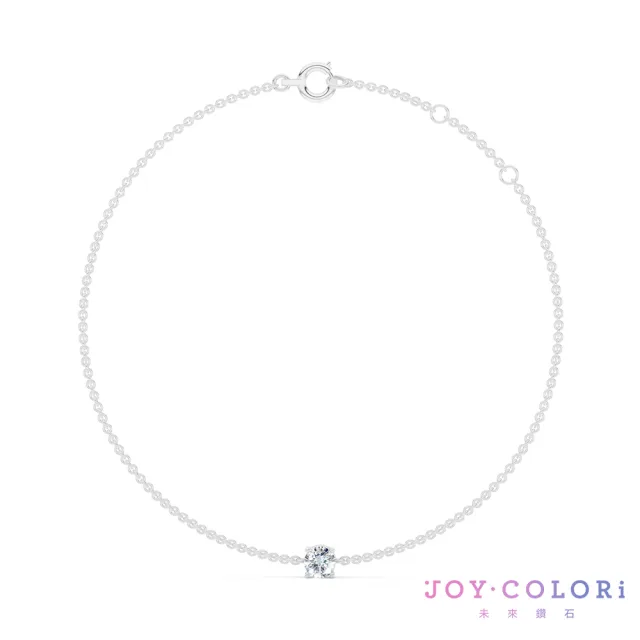 【JOY COLORi 未來鑽石】10K金 30分圓鑽手鍊(培育鑽石 耀光 BR8043CLG)