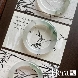【HERA 赫拉】天然新疆天山翠金絲玉手環手鐲 H115061506(天然 天山翠 金絲玉 手環 手鐲)
