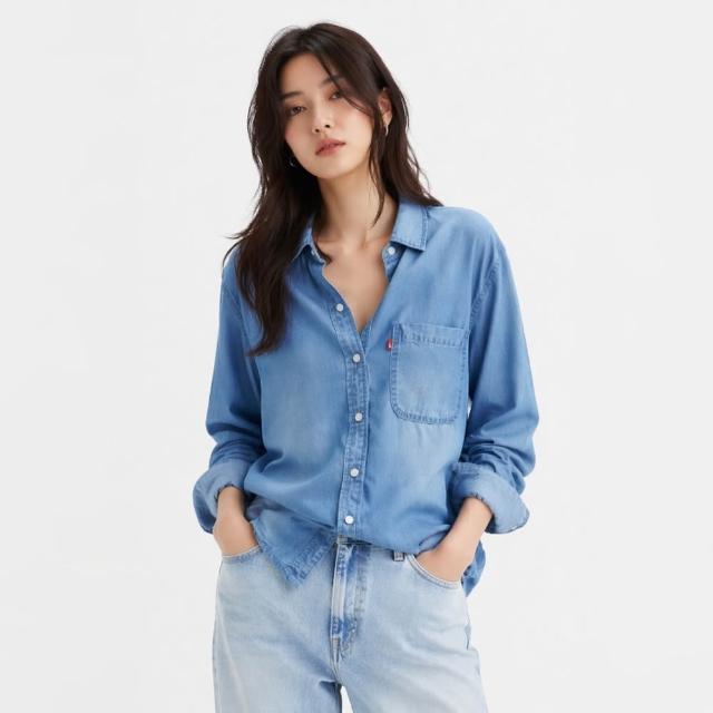 【LEVIS】女款 牛仔襯衫 休閒襯衫 天絲襯衫 上衣 熱賣單品 002Z2-0001