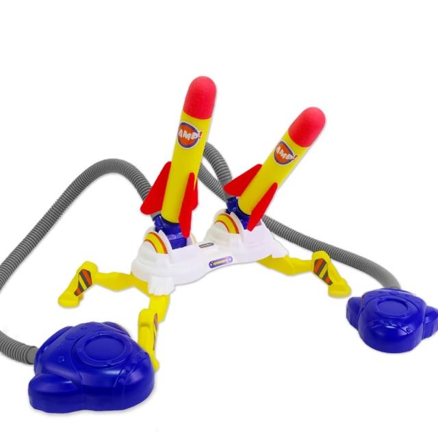 【TOY PLANET 玩具星球】腳踩衝天火箭組_16支火箭組合(露營 / 射擊 / 戶外放電玩具)