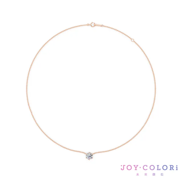 【JOY COLORi 未來鑽石】IGI 1.00克拉 DVS1 10K金 鑽石項鍊(培育鑽石 純粹光芒 NS3724VC)
