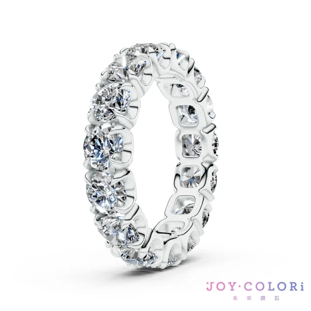 【JOY COLORi 未來鑽石】PT950鉑金 鑽石線戒(培育鑽石 Eternity 永恆系列 RW0039LG)