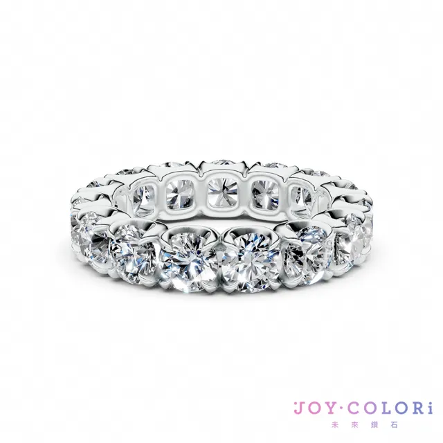 【JOY COLORi 未來鑽石】PT950鉑金 鑽石線戒(培育鑽石 Eternity 永恆系列 RW0039LG)