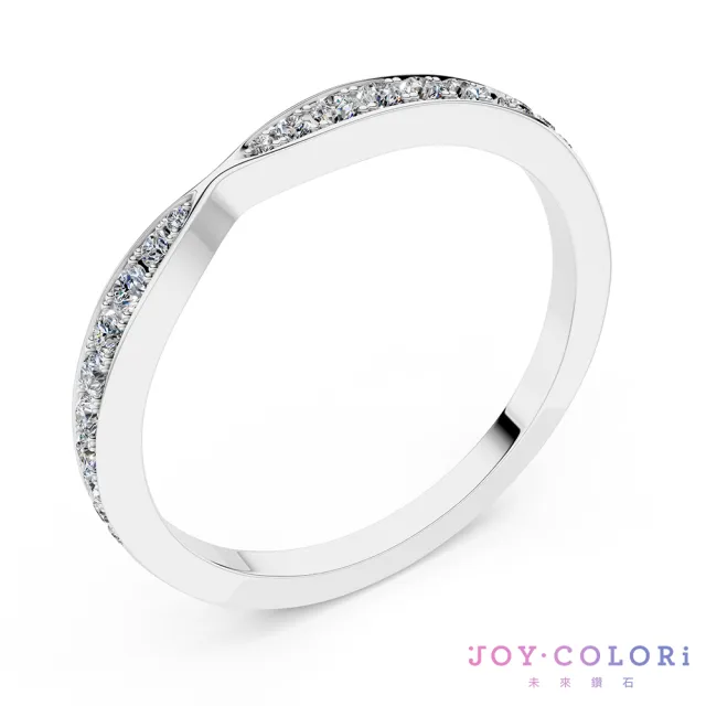 【JOY COLORi 未來鑽石】18K金 鑽石線戒(培育鑽石 恆星之約 RW0756LG)