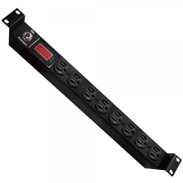 【PowerSync 群加】1U8座20A數位型機架電源排插/PDU/3M TE8H0030