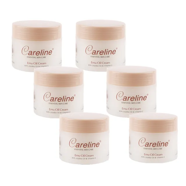 【Careline】鴯鶓油綿羊霜含荷荷芭油及維他命E  (6入組 100ml/罐)