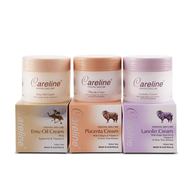 【Careline】胎盤素綿羊霜含膠原蛋白及維他命E (6入組 100ml/罐)