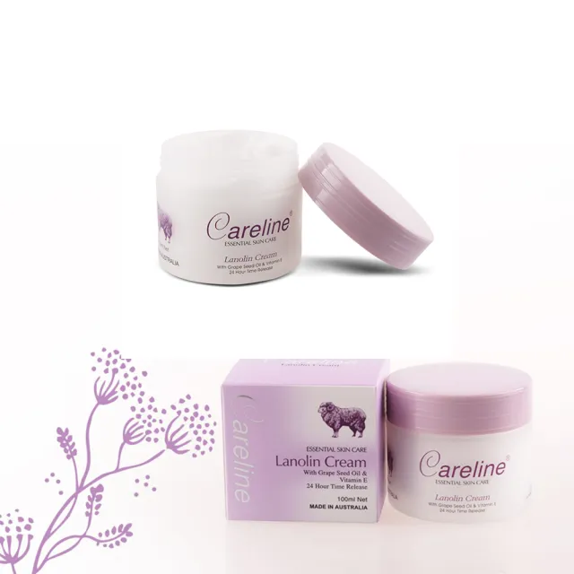 【Careline】綿羊霜含葡萄籽油及維他命E (6入組 100ml/罐)