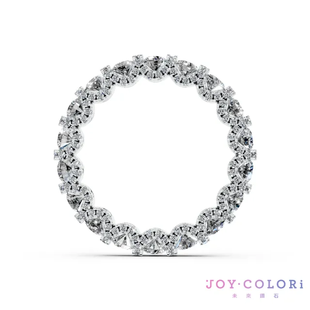 【JOY COLORi 未來鑽石】14K金 環繞圓鑽線戒(培育鑽石 Eternity 永恆系列 RWJ346LG)