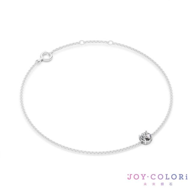【JOY COLORi 未來鑽石】PT950鉑金 30分圓鑽手鍊(培育鑽石 耀光 BR8043CLG)