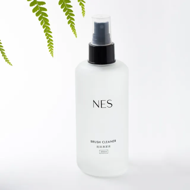 【恩藝偲 NES cosmetics】睫毛膏刷+200ml刷具清潔液+不暈不塌極細防水睫毛膏(睫毛膏+單刷套組)