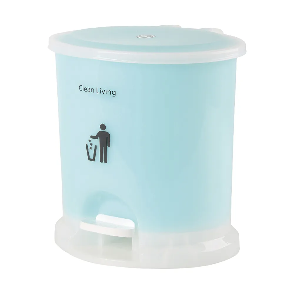 【HOUSE 好室喵】美力樂踏式垃圾桶2.5L-2入(附內桶)