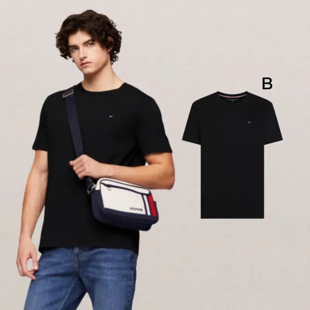 【TOMMY HILFIGER】官方旗艦館 男女短t 夏季T恤 圓領 V領