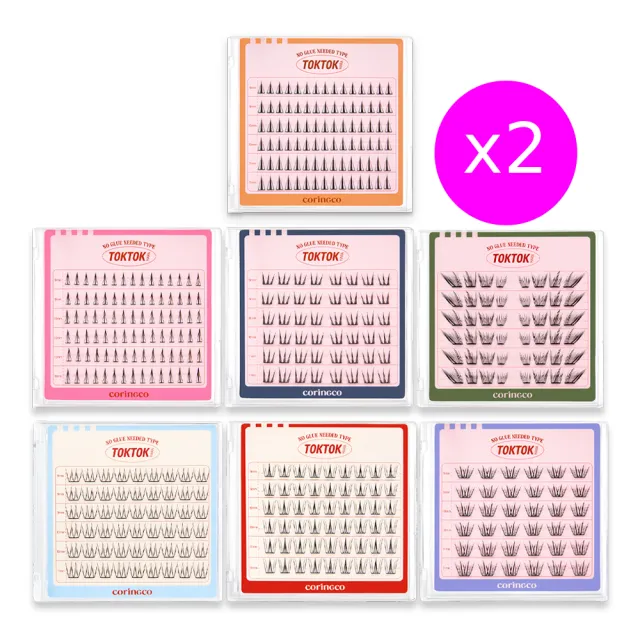 【Coringco】任選2入組★TokTok 輕盈3秒免膠水假眼睫毛